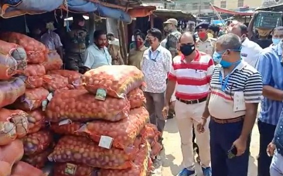 Illegal Price imposition on Essential Commodities : Food Dept, DCM's joint drive in Agartala Markets Illegal Price imposition on Essential Commodities : Food Dept, DCM's joint drive in Agartala Markets