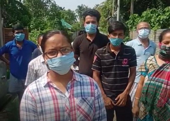 Massive anger shown by Bishalgarh residents over irresponsibility of the Municipal Council Massive anger shown by Bishalgarh residents over irresponsibility of the Municipal Council