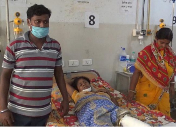 60 year old woman critically injured after being hit by a Doctor’s vehicle, Khowai 60 year old woman critically injured after being hit by a Doctor’s vehicle, Khowai