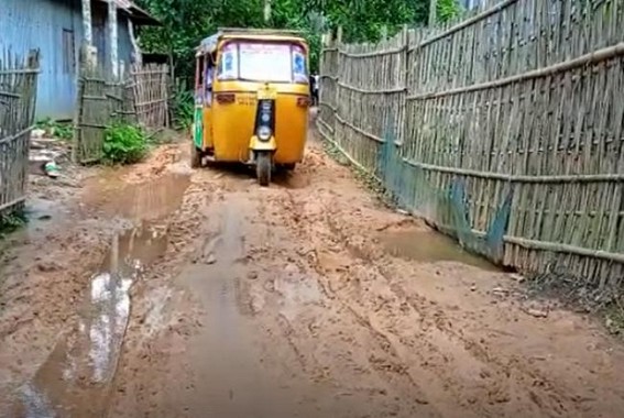 Pathetic road condition reported in Bishalgarh : Roads remained dilapidated for years Pathetic road condition reported in Bishalgarh : Roads remained dilapidated for years