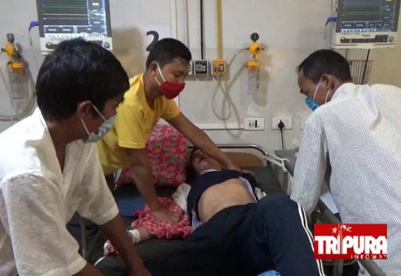 Jawan critically injured after falling from train at Badharghat Railway Station, hospitalized Jawan critically injured after falling from train at Badharghat Railway Station, hospitalized