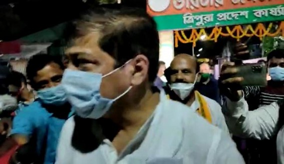 BJP's Central Leaders' meeting Failed in Tripura, Crisis in Rise : MLA Sudip Barman Returned from meeting Red-Faced, Upset, Angry BJP's Central Leaders' meeting Failed in Tripura, Crisis in Rise : MLA Sudip Barman Returned from meeting Red-Faced, Upset, Angry