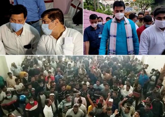 Crisis Continues in Tripura BJP under Biplab Deb's Failed Administration : Dissident MLAs in Guwahati in Central Leaders' Call Crisis Continues in Tripura BJP under Biplab Deb's Failed Administration : Dissident MLAs in Guwahati in Central Leaders' Call