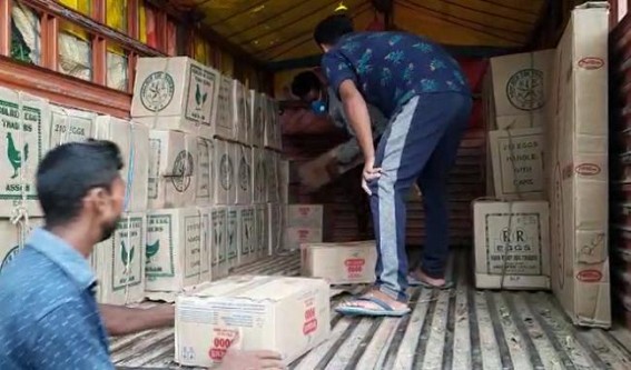 Illegal Liquor import busted at Churaibari Illegal Liquor import busted at Churaibari