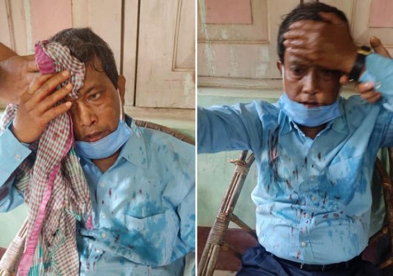 Brutal Attack on CPI-M MLA Sudhan Das by BJP hooligans Brutal Attack on CPI-M MLA Sudhan Das by BJP hooligans