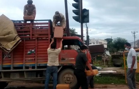 Huge amount of cannabis was recovered by Jirania police Huge amount of cannabis was recovered by Jirania police