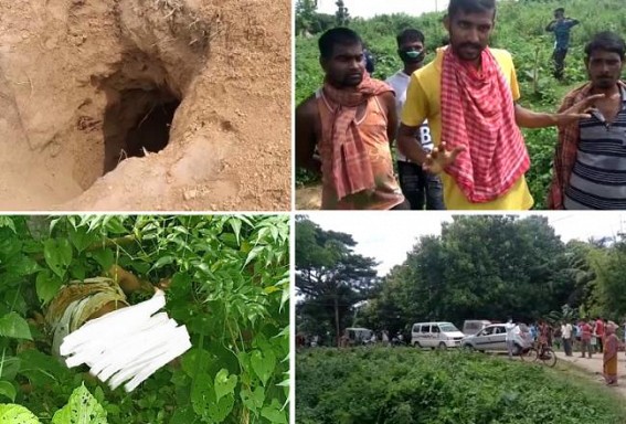 65 Years Old Woman's Dead Body Dug out from Grave by Miscreants in Belonia : Her half-naked body was Found in a Bush 65 Years Old Woman's Dead Body Dug out from Grave by Miscreants in Belonia : Her half-naked body was Found in a Bush