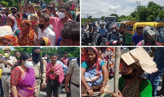 Nesha Mukt Tripura ? Mob rocked on National Highway in Protest against Drug Peddlers' Increasing Torment in Bishalgarh Nesha Mukt Tripura ? Mob rocked on National Highway in Protest against Drug Peddlers' Increasing Torment in Bishalgarh