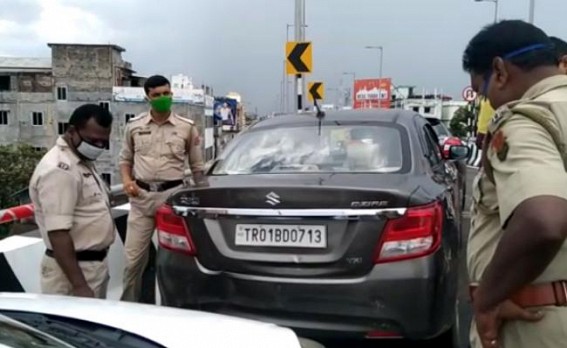 Reckless driving : 3 Cars hit each-others on Agartala Flyover 