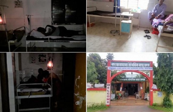 Power Disruption Affects Health Services in Tripura : Govt Hospital at Kanchanmala using Hurricane Lantern, Candles in Nights and Sunlight in Day