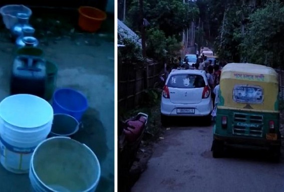 Water Crisis Continues in Tripura : Locals Blocked Road in Chelagang 