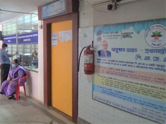 Biplab Debâ€™s Hira Era : GBP Hospital â€˜Ayushman counterâ€™ remain closed since past 3 months as unpaid workers in strike