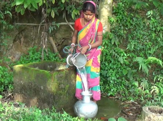 Villagers suffering due to Acute Drinking Water Scarcity in Kadamtala