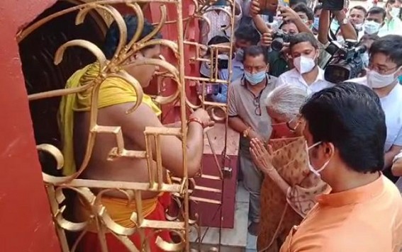 Union Finance Minister Nirmala Sitharaman visited Mata Tripureswari temple before leaving Tripura