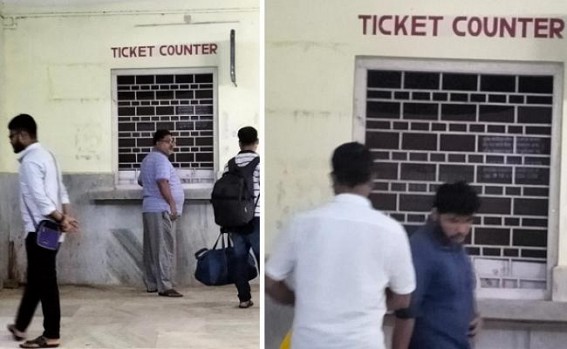 Passengers not getting Tickets in Jogendra Nagar Railway Station