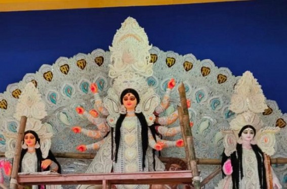 Durga puja begins in Tripura with Maha Panchami celebration : 5th Day of Puja is dedicated to 'Skandmata', the Goddess of Kindness and motherliness