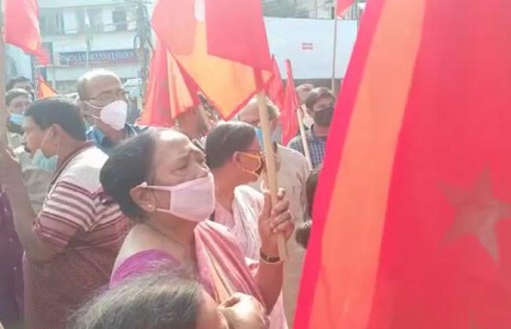 Tripura Poll Rigging : CPI-M gheraoed West Agartala PS 