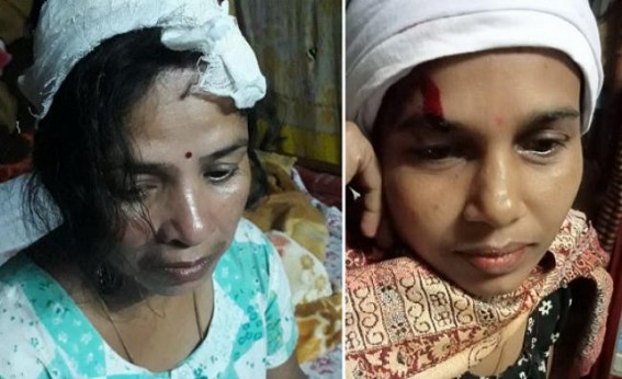 Post Poll Attacks : TMC Candidate's Mother beaten up by BJP hooligans 