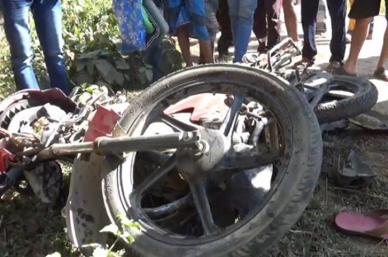 Biker Injured critically in Kadamtala-Churaibari road