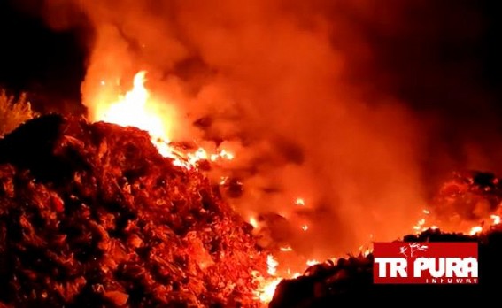 Massive Fire triggers tension in Kailashahar