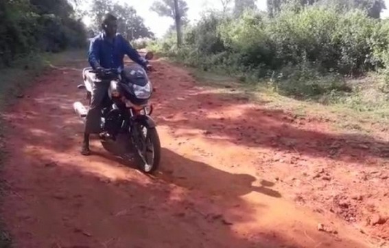 Road in Deplorable condition at Dumboor Nagar, Raima Valley