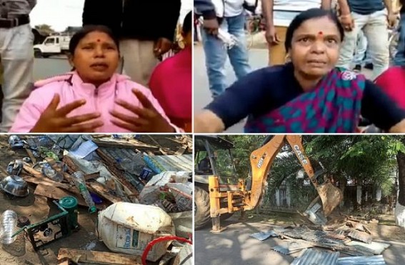 Anti-Poor moves of Tripura BJP Govt irk Resentment among Public: Bulldozing Poor Vendors’ Shops without Compensation Continue Statewide