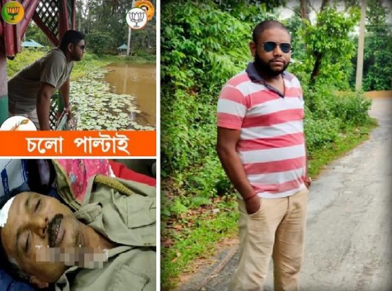 Police arrested BJP leader for beating up, dragging an ASI to drain centering an order to stop Loud Music at midnight in Belonia Police arrested BJP leader for beating up, dragging an ASI to drain centering an order to stop Loud Music at midnight in Belonia