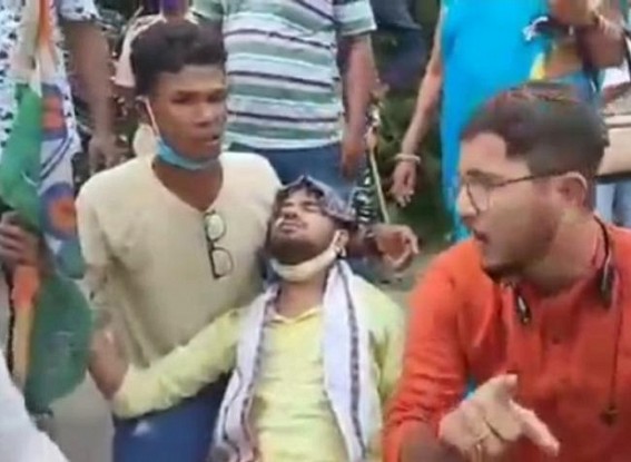 Jungle Raaj in Tripura !!! Police remained silent infront of BJP's barbaric attack on Trinamool members: Many injured including women