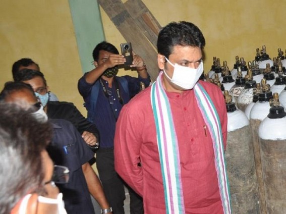 'Oxygen Capacity is Enough as per Tripura's Present Covid Positivity Rate but Can't Say about Future as I am not an Astrologist' : Biplab Deb told Journalists, Nervousness Revealed over Preparedness 'Oxygen Capacity is Enough as per Tripura's Present Covid Positivity Rate but Can't Say about Future as I am not an Astrologist' : Biplab Deb told Journalists, Nervousness Revealed over Preparedness