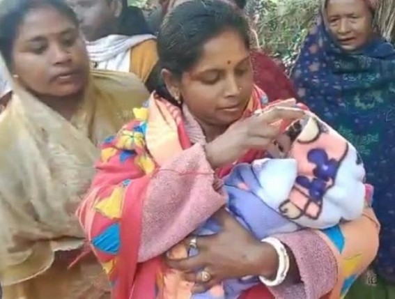 Newborn baby was found at rubber forest of Nalchar