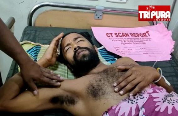 Tripura BJP's Internal Clash now turning Life-Threatening : BJP Youth Leader Critical after was Beaten Up Severely by BJP Mandal Workers for Working with MLA Sudip Barman, Referred to GB from Kalyanpur Hospital Tripura BJP's Internal Clash now turning Life-Threatening : BJP Youth Leader Critical after was Beaten Up Severely by BJP Mandal Workers for Working with MLA Sudip Barman, Referred to GB from Kalyanpur Hospital