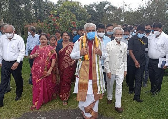 Central Minister in Tripura to Celebrate PM Modi's Birthday : Planted Trees with Governor and Forest Minister  