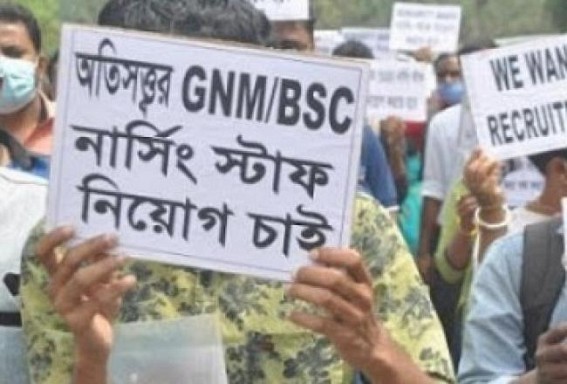 Thousands of Nurses, Eligible Youths left Jobless amid Coronavirus Pandemic in Tripura : State Govt shows No Interest to Fill Up Vacant Posts : Unemployment Problems Rising High Thousands of Nurses, Eligible Youths left Jobless amid Coronavirus Pandemic in Tripura : State Govt shows No Interest to Fill Up Vacant Posts : Unemployment Problems Rising High