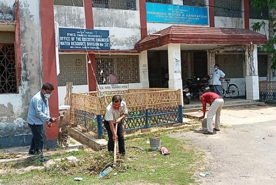 Swachch Bharat Abhiyan Campaign launched in Belonia water resource department Swachch Bharat Abhiyan Campaign launched in Belonia water resource department