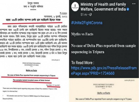 'Double Engine Govt is giving Double Data' : Congress's Jibe over Tripura Govt's Delta Plus Fake Data 