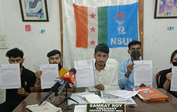 Tripura University suddenly announced Routines for BA, B.Sc exams with 4 days preparation time: NSUI Opposed