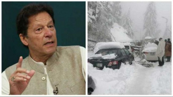 21 tourists stranded in cars freeze to death in Pak hill station 21 tourists stranded in cars freeze to death in Pak hill station