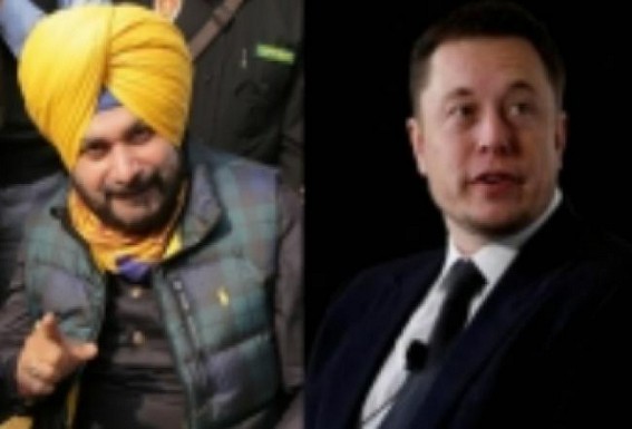 Sidhu invites Musk to set up Tesla's unit in Ludhiana Sidhu invites Musk to set up Tesla's unit in Ludhiana