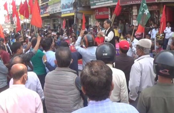 Massive Rally of CPI-M in Agartala demanding Restoration of SC, ST Sub-Plans, Cancellation of Union Budget 2022