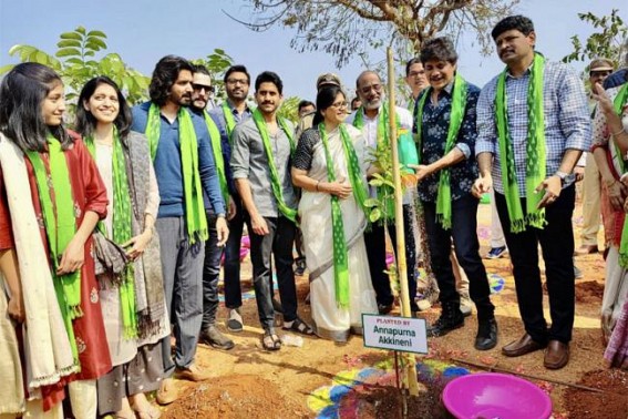 Nagarjuna adopts 1,080 acres of forest land near Hyderabad Nagarjuna adopts 1,080 acres of forest land near Hyderabad