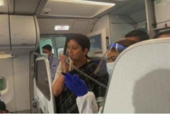 Your families are waiting with bated breath: Smriti Irani to students Your families are waiting with bated breath: Smriti Irani to students