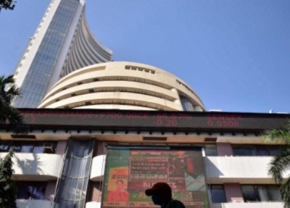 Equity indices close sharply high; Sensex up over 1,200 pts
