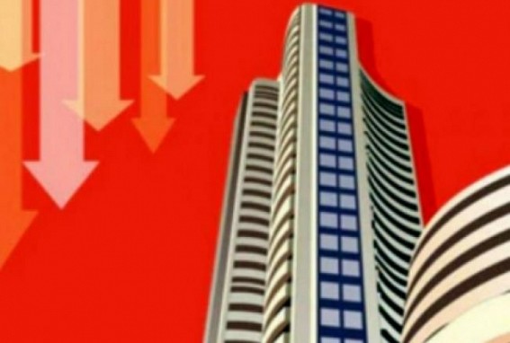 Equity indices settle lower in volatile trade; Sensex down 304 pts