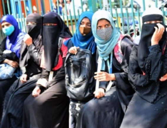 7 suspended for allowing students in hijab to take class 10 exams in K'taka 7 suspended for allowing students in hijab to take class 10 exams in K'taka