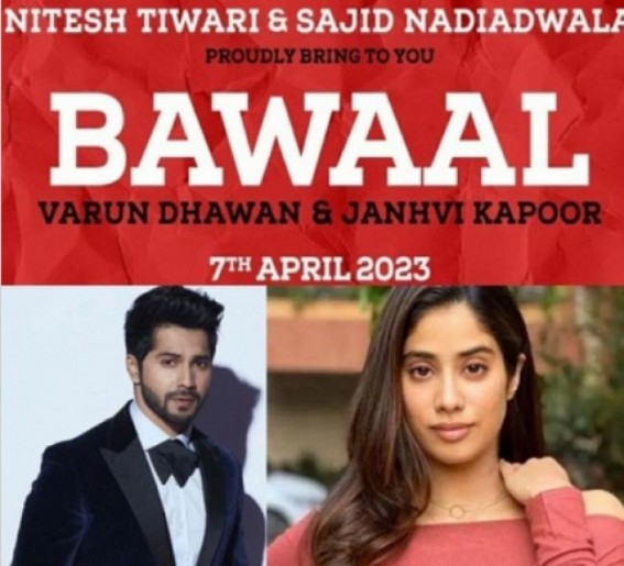 Varun Dhawan, Janhvi Kapoor to star in Nitesh Tiwari's 'Bawaal'