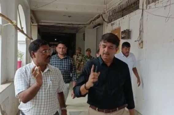 Tripura By-Polls : CEO Inspects Strong Rooms at Umakanta Academy