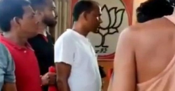 Tripura By-Polls : Chasing BJP Goons, CPI-M workers Entered BJP Office in Jubaraj Nagar