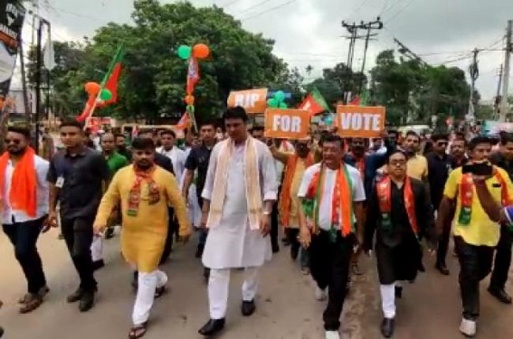 BJP's 4 years JUMLA, Fraud to Tripura People  : No House-to-house jobs, No 50000 Govt jobs, No Miss-Call Jobs, No Smartphones, corrupt Biplab Deb looted Tripura