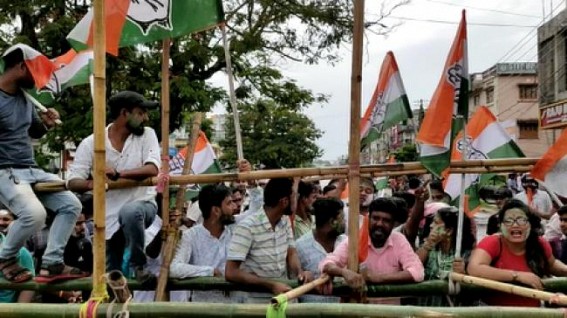 'Tiger Abhi Zinda Hain....' Congress supporters raised slogans after Sudip Roy Barman’s victory from Agartala-6 Constituency