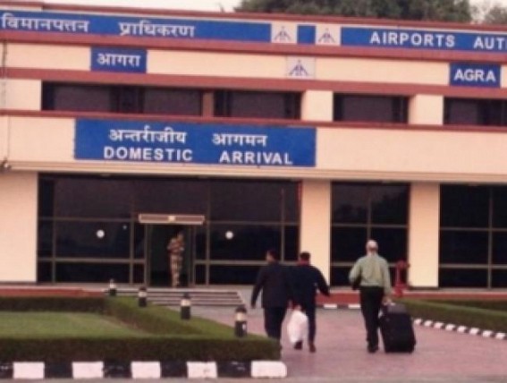 Agra airport terminal building work halted again